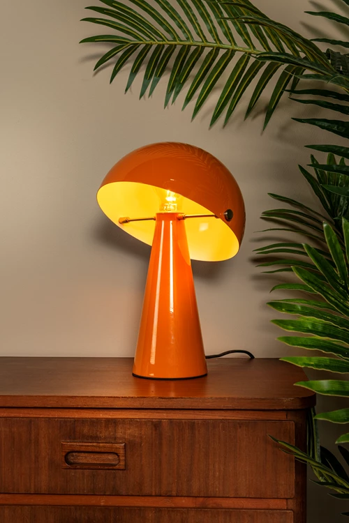 Lucide BARONE - Table lamp - Ø 23 cm - 1xE27 - Orange | Vibes - atmosphere 1